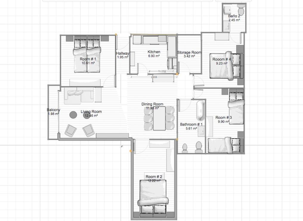 Acogedor Apt 8Pax 4Bdr 2Bth- Cozyhomesevilla2 Bagian luar foto